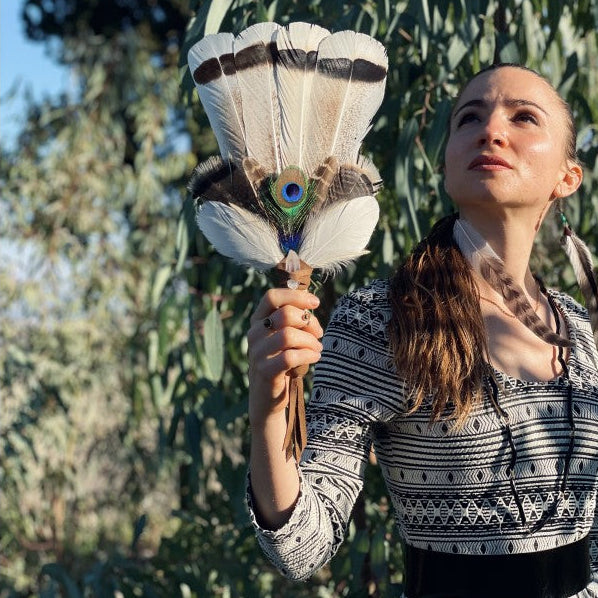 Ventaglio Sciamanico con Manico Personalizzato