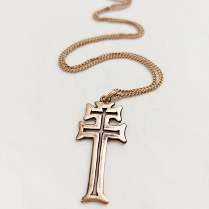 Vera Cruz de Caravaca Ciondolo in Bronzo