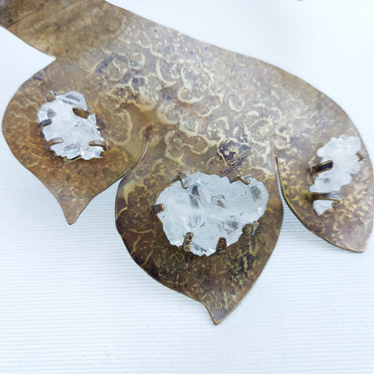 Collier "Pricipessa Sita" Quarzi Faden in Ottone Etico