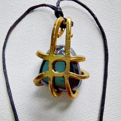 Ematite Ciondolo Piccolo in Ottone
