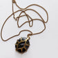 Labradorite Ciondolo Grande in Ottone