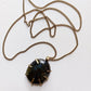 Labradorite Ciondolo Grande in Ottone