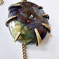 Labradorite Ciondolo Grande in Ottone