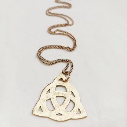 Nodo Celtico Triquetra Ciondolo in Ottone