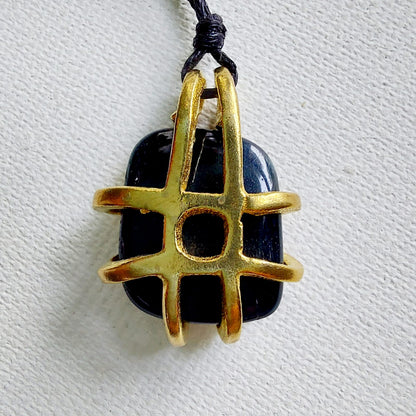 Occhio di Falco Ciondolo Piccolo in Ottone