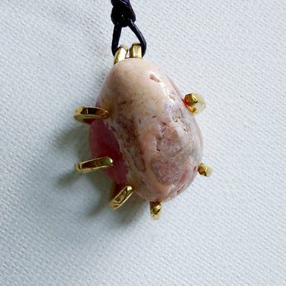 Rodocrosite Ciondolo Piccolo in Ottone