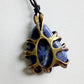 Sodalite Ciondolo Piccolo in Ottone