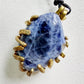 Sodalite Ciondolo Piccolo in Ottone