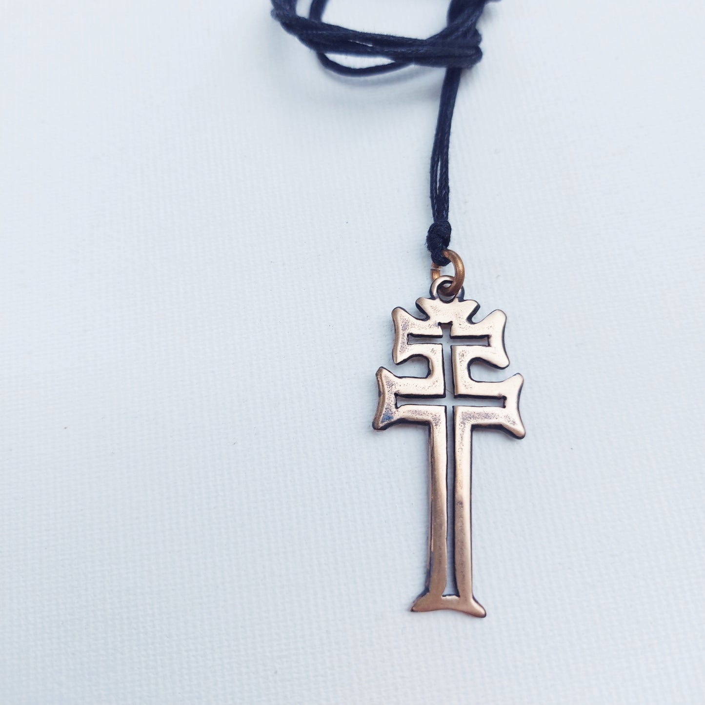 Vera Cruz de Caravaca Ciondolo in Bronzo