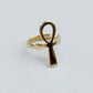 Ankh Chiave della Vita Egizia Anello in Ottone