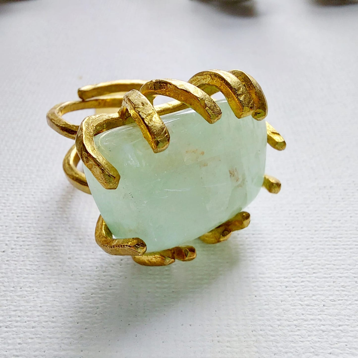 Calcite Anello delle Valkyrie in Ottone