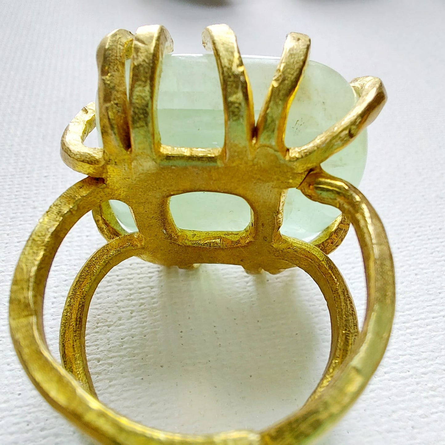 Calcite Anello delle Valkyrie in Ottone