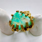 Crisoprasio Anello delle Valkyrie in Ottone