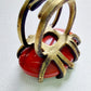 Diaspro Rosso Anello delle Valkyrie in Ottone
