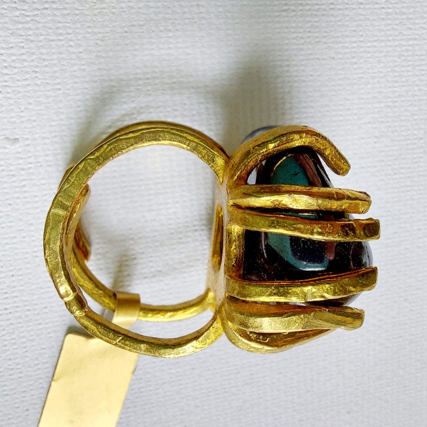 Ematite Anello delle Valkyrie in Ottone