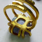 Fluorite Anello delle Valkyrie in Ottone