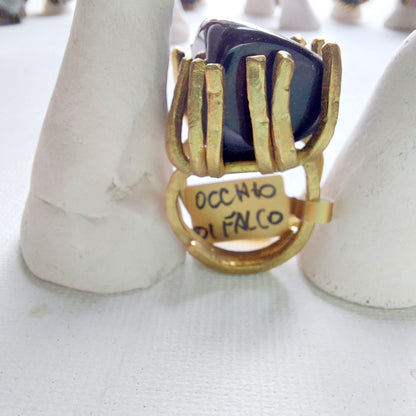 Occhio di Falco Anello delle Valkyrie in Ottone