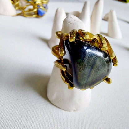 Occhio di Falco Anello delle Valkyrie in Ottone