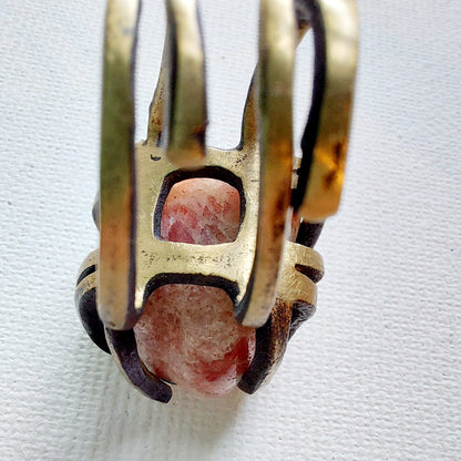 Pietra del Sole Anello delle Valkyrie in Ottone