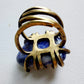 Sodalite Anello delle Valkyrie in Ottone