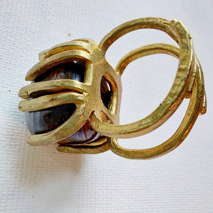 Ferro Tigrato Anello delle Valkyrie in Ottone