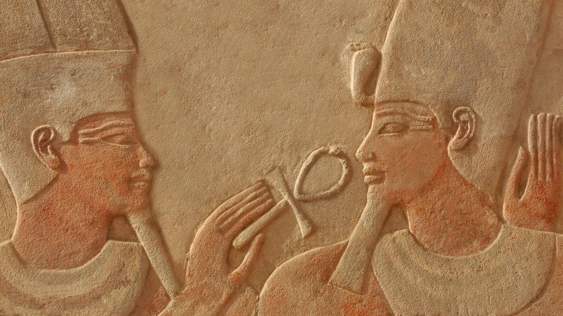 Ankh Chiave della Vita Egizia Anello in Ottone